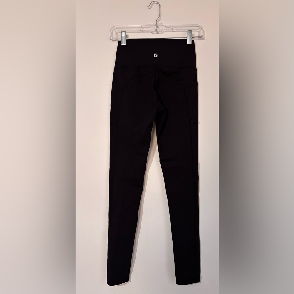 BuffBunny Black High-Rise Leggings with Subtle Logo